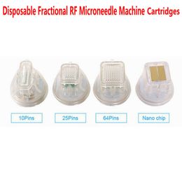 Wegwerp 4 tips Fractional RF Microneedle Machine Cartridge Micro Naalden Huid Draai Gezichtslift Stretch Marks verwijderen
