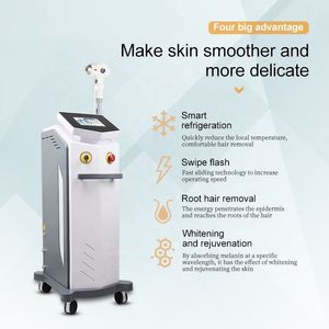 El fabricante suministra la máquina depiladora de punto de hielo con láser de diodo de 808 nm promoción exquisita depilación no invasiva, blanqueamiento y rejuvenecimiento de equipos para la piel