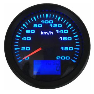 Hoge kwaliteit 85 mm GPS Speedometers 0-200 km/H LCD Waterdichte snelheid Odometers Speed Mileometers Trip Mogers Cog voor Auto Boat RV