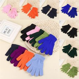 9 couleurs mode enfants gants magiques enfants étirement tricot fille garçons hiver chaud gants choisir la couleur YC8323