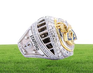 Hoge kwaliteit 9 spelers naam ring Stafford Kupp Donald 2021 2022 World Series National Football Rams M Ship Ring met WO1744958