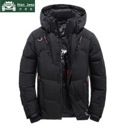 Haute qualité 90% canard blanc épais doudoune hommes coupe-vent manteau parkas à capuche hiver Parka manteau épaissir Outwear vestes M-3XL