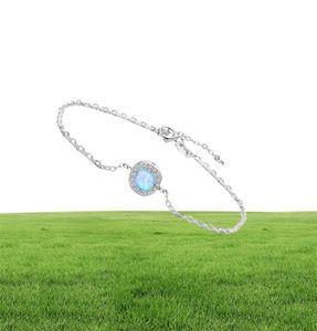 Hoge kwaliteit 925 Sterling Silver Anklet Handmade Blauw Synthetische Opal Jewellry armbanden China Low S Jewleries Whole253H9634297