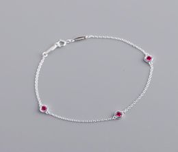 Pulsera de plata de ley 925 de alta calidad con 3 brazaletes de plata pura con diamantes de imitación de diamantes de imitación para mujeres y niñas regalo de joyería de moda 9261727