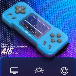 Mini consoles de jeux vidéo portables A15 de haute qualité, 500 jeux intégrés, lecteur de jeu rétro, deux rôles, manettes de jeu, cadeau d'anniversaire pour enfants et adultes