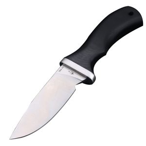 A2562 de haute qualité High End Survival Straight Couteau DC53 Blade de point de chute en satin Tang Tang G10 Handle des couteaux de chasse à lame fixe extérieure avec kydex