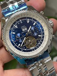 Hoge kwaliteit AAA Fashion heren automatisch herenhorloge uurwerk Heren 44 mm horloge Menwatch Montre Horloges Hoge kwaliteit Relojes Zwart Bruin Leer