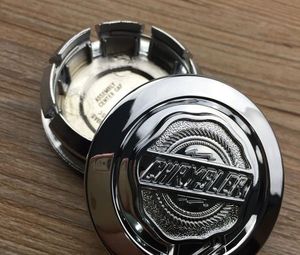 Hoge kwaliteit ABS 04895899AB 4 STKS 54mm Silver Chrysler 300C Legering Wiel Center Hub Cap Cover Badge Embleem Auto Styling Accessoires