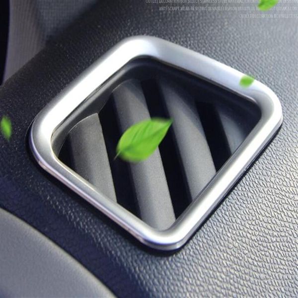 Haute qualité ABS chrome 2 pièces voiture climatisation évent décoration couverture cadre pour Citroen C5 aircross 2018207W