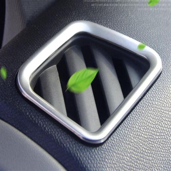 Haute qualité ABS chrome 2 pièces voiture climatisation évent décoration cadre de couverture pour Citroen C5 aircross 2018262S