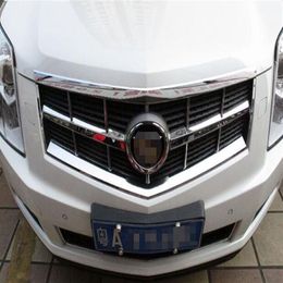 Embellecedor de protección de barra decorativa para parrilla de coche ABS cromado 2 uds de alta calidad para Cadillac SRX 2010-2012217h