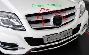 Hoge kwaliteit ABS Chrome 4 stks Auto Grill Decoratie Trim voor Benz GLK-klasse X204, 300.260