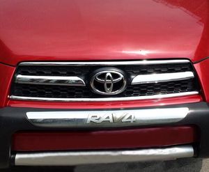 Ajuste de alta calidad de la parrilla del frente del cromo 4pcs del ABS, tira decorativa para TOYOTA RAV4 2009-2012