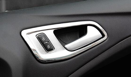 Copri maniglia interna per porta interna in ABS cromato di alta qualità, rivestimento decorativo, cornice decorativa per Ford Escape/Kuga 2013-2018