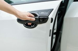 Couvercle de protection de décoration de poignée de porte de voiture en ABS chromé de haute qualité 8 pièces + bol de poignée de porte 4 pièces avec logo pour Honda CIVIC 2016-2020