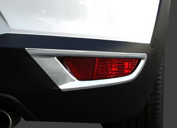¡Envío libre! Cubierta de la decoración de la luz de niebla del material 2pcscar del ABS de la alta calidad, ajuste del marco de la lámpara de niebla para Mazda CX-3 2015-2018