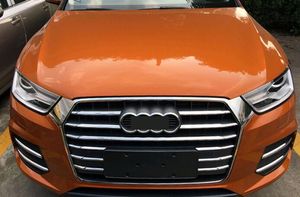 Bande de décoration de gril avant de voiture en acier inoxydable de haute qualité 11 pièces, garniture de gril, garniture de phare antibrouillard avant 4 pièces pour Audi Q3 2016-2017