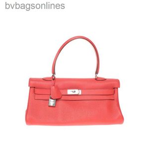 Hoogwaardige geavanceerde Hremms lederen tassen Designer Women Bag Nieuwe watermeloen rode dames handtaszak