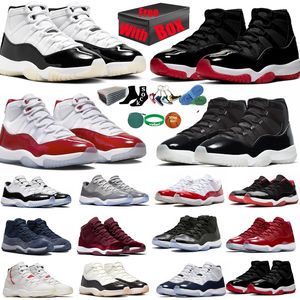 11 Chaussures de basket-ball pour hommes Femmes 11S Cherry Cool Cement Gris Concord Bred Gamma Bleu Minuit Marine Gratitude Space Jam Olive Anniversaire Baskets Sport Baskets