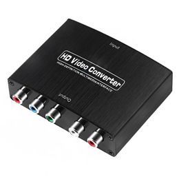 Hoge kwaliteit en duurzaam 1080p compatibele RGB -component 5 RCA YPBPR Video + R/L Audio Converter Adapter voor tv -pc Een betrouwbare oplossing voor