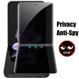 Hoge kwaliteit Anti-Spy Peeping Hydrogel Film voor Samsung Galaxy Z Flip 5 4 3 Screen Protector (Voor+Achter)