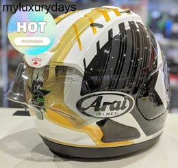 Arai Motorcyclehelmet-auto van hoge kwaliteit ARAI Motorcyclehelmet Chen Japanse RX-7X/VZ-RAM Originele exclusieve grote staartvleugel Air Duct Turbulence Race Track hetzelfde model