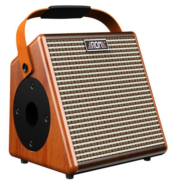 Envío gratis Alta Calidad Aroma TM-26A caja eléctrica folk guitarra acústica tocando altavoz portátil o carga bluetooth altavoz 7925251