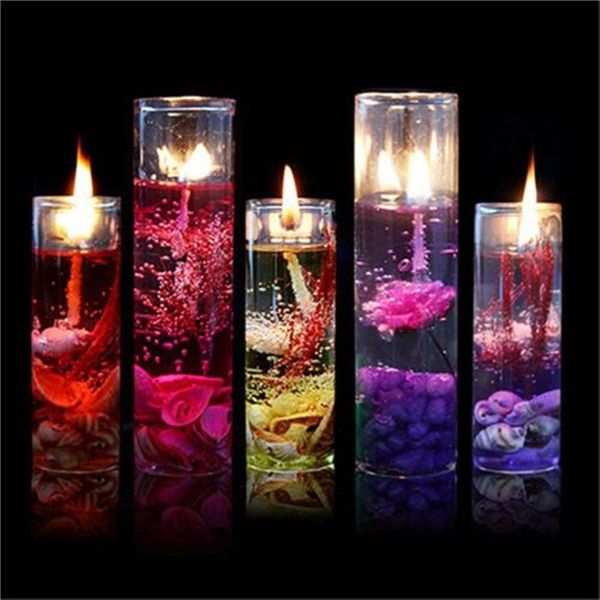 Aromaterapia de alta calidad velas sin humo conchas océanas Jelly de aceite esencial velas perfumadas color color random298e