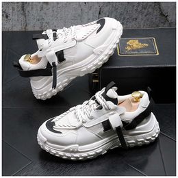 Haute qualité automne Designer hommes chaussures de sport maille tissu respirant antidérapant décontracté luxe mâle plate-forme baskets