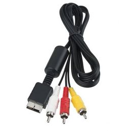 AV -audio -videokabel van hoge kwaliteit Nieuw voor Sony PlayStation PS2 PS3 Consolesysteem DHL FedEx Gratis verzending