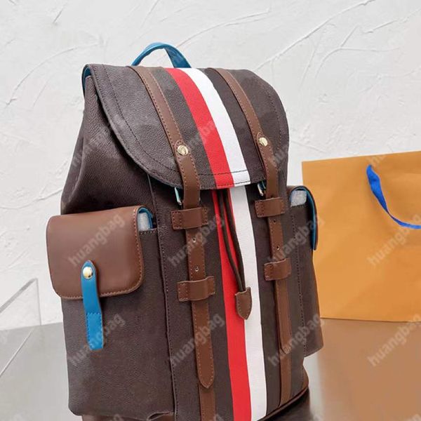 Sacs à dos de haute qualité Sac à dos décontracté Grande capacité Sacs à bandoulière Designer Sac d'école Hommes Voyage Pack Cuir Vernis Lettre Sac à main Sacs à dos Poche à rabat