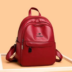 Hoge kwaliteit rugzakken voor vrouwen 2020 mode reizen lederen grote capaciteit Designer Dames Rugzak Big Bag Back Pack Q1113