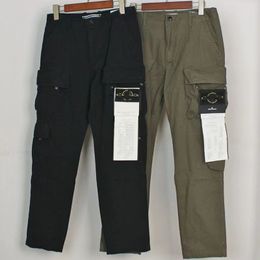 Pantalones Cargo Joggers de Hip Hop para hombre con piedras, cintas multibolsillos, pantalones de chándal para hombre, ropa de calle informal para hombre, M-2XL de islas