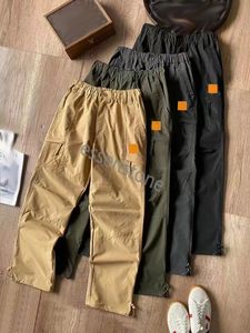 Insignia de alta calidad Parches para hombre Pantalón de chándal Letras de moda Diseñador de piedra Pantalones de chándal Pantalones cargo Cremallera Mosca Pantalones deportivos largos 4Homme Ropa pantalones carhart