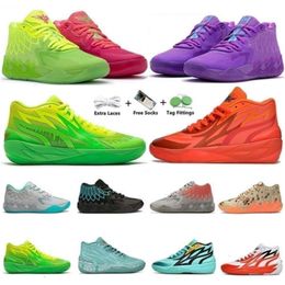 Balle de haute qualité Lamelo 1 20 MB01 Chaussures de basket-ball Sneaker Black Blast Lo Ufo Pas d'ici Queen et Rock Ridge Red Hommes Baskets Sports Sn