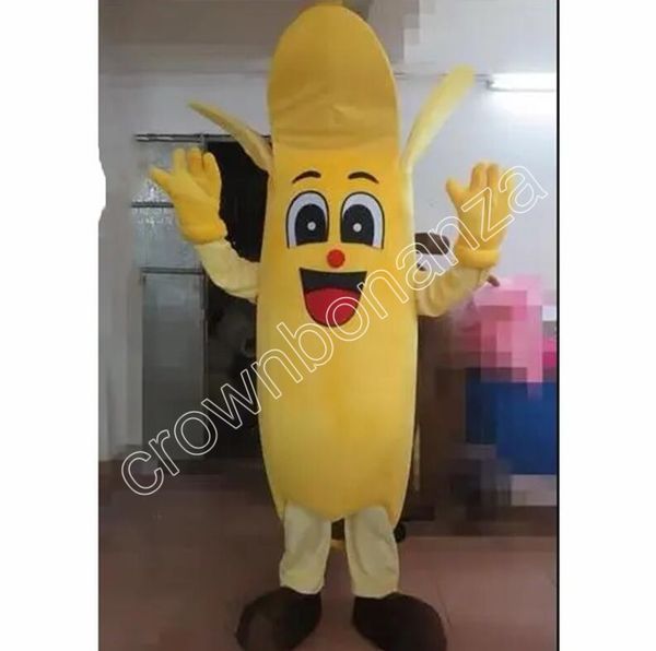 Costume de mascotte de poupée banane de haute qualité Marche Halloween Costume de costume de costume d'événement Robe de fête