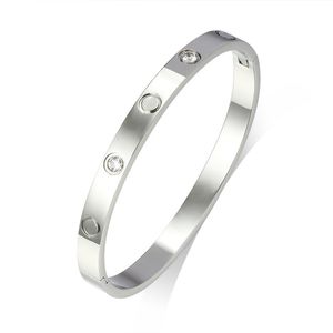 Bangle roestvrijstalen paar van hoge kwaliteit Buckle armband mode sieraden valentijnsdag cadeau voor mannen en vrouwen d54e