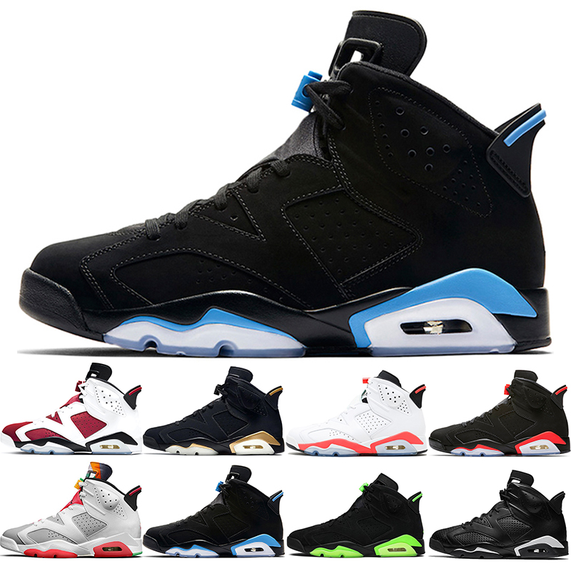 High Quality Basketball Shoes 6s Mens Trainers 6 DMP Carmine Hare UNC Triple Black Infrared Electric Green Sport Athletic Sneakers Size 40-47