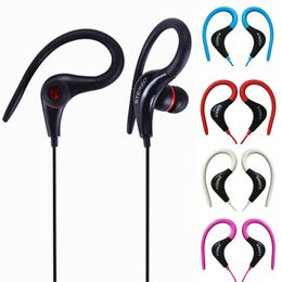 Auriculares intrauditivos deportivos para correr con conector de 3,5mm y graves de alta calidad, auriculares con cable y cancelación de ruido con micrófono para teléfono inteligente/MP3/MP4/PC