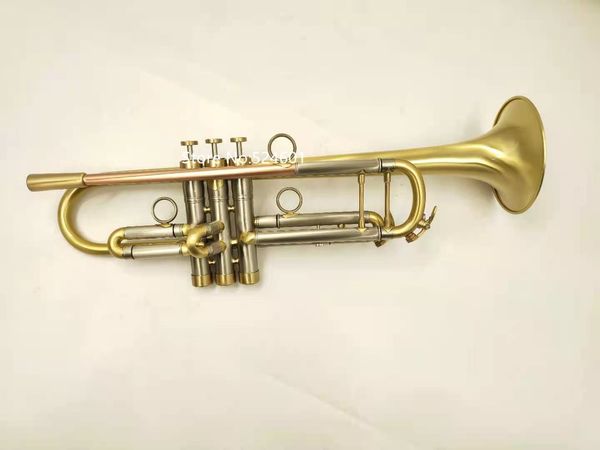 Trompette Sib de haute qualité B Plat en laiton plaqué Instrument de musique professionnel avec étui Embouchure Livraison gratuite