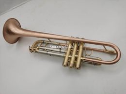 BB Tune Trumpet Brass Lacado de oro Lacado de metal Instrumento musical Profesional con guantes de caja Accesorios para boquillas