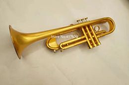 Trompeta Bb de alta calidad, campana de latón amarillo, instrumento Musical profesional con estuche, envío gratis