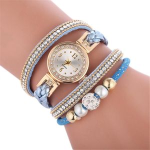 Hoge kwaliteit mooie mode vrouwen armband horloge dames casual ronde analoge quartz pols Zegarek Damski F1 Watches257a