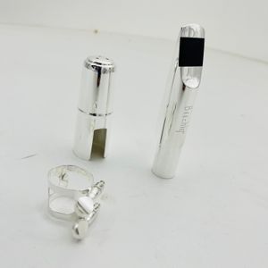 High Quality Beechler Saxophone Mouthpiece Alto Soprano Tenor Size 5 6 7 8 9 Sliver Plated Sax Accessories Real Pictures