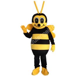 Disfraz de mascota de dibujos animados de abejas de alta calidad traje de personaje de dibujos animados traje de fiesta de Halloween al aire libre Festival de Carnaval vestido de lujo para hombres y mujeres