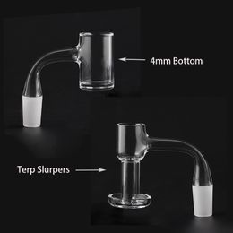 Hoge kwaliteit afgeschuinde rand volledig las blender spin quartz banger spijker 10 mm 14 mm mannelijke matte gewricht 45 90 graden twee stijlen naadloze nagels voor dab rigs