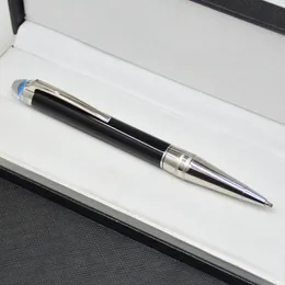 bolígrafo negro / placa de alta calidad bolígrafo con bolas de rollero con papelería en la oficina central de cristal.