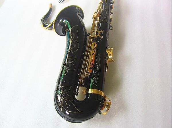 Saxophone Tenor noir de haute qualité, instrument de musique professionnel en laiton Bb T-902, touches dorées, avec étui