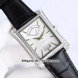 Hoge Kwaliteit Black -Tie G0A33072 Japan Miyota Automatische Herenhorloge Stalen Case Diamant Bezel Lederen Strap G0A33071 Heren Horloges