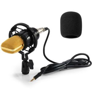 Haute qualité BM-700 câblé à condensateur de 3,5 mm Enregistrement audio Microphone avec support de choc pour la radiothérapie radio